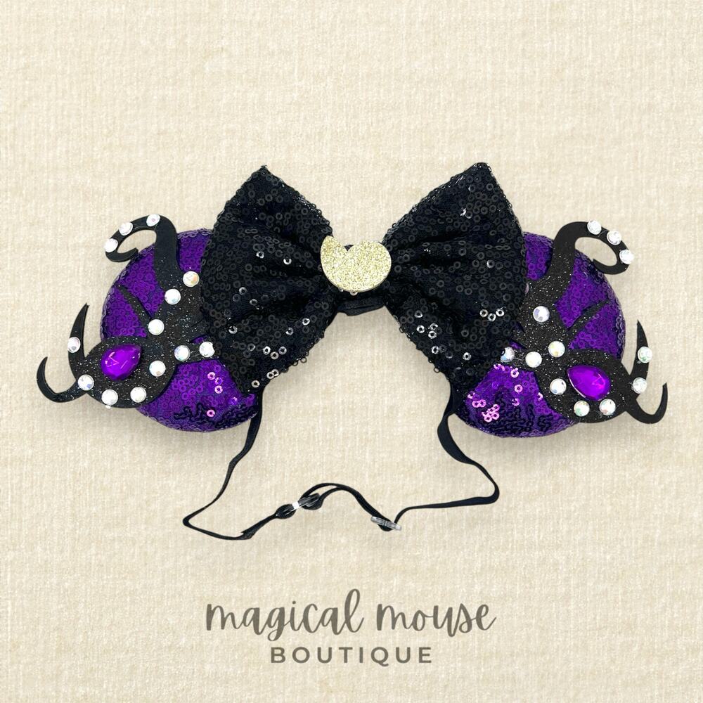 Ursula Elastic Minnie Ears | Disney's The Little Mermaid-Inspired Mouse Headband